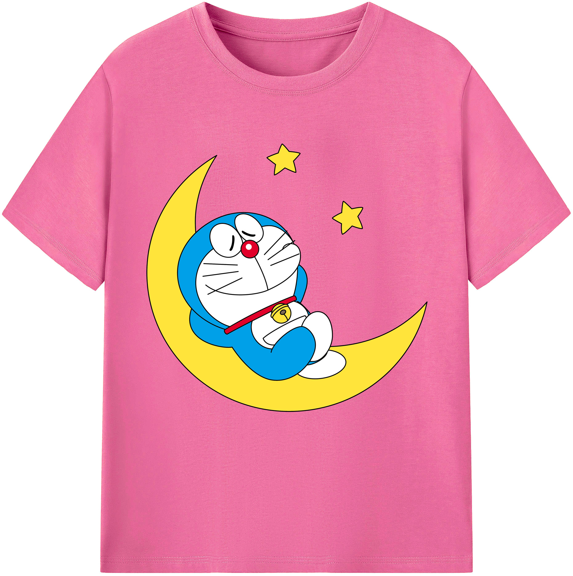 （画像用） ドラえもん Doraemon レディースカジュアルプリントTシャツ（綿100％）